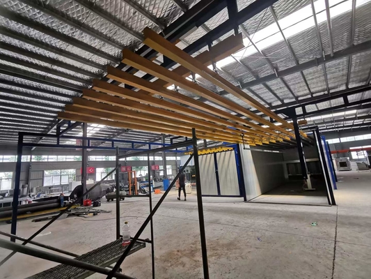 Perakitan Garis Lukisan Semprot Elektrostatik Untuk Pengangkutan Profil Manual yang Disesuaikan
