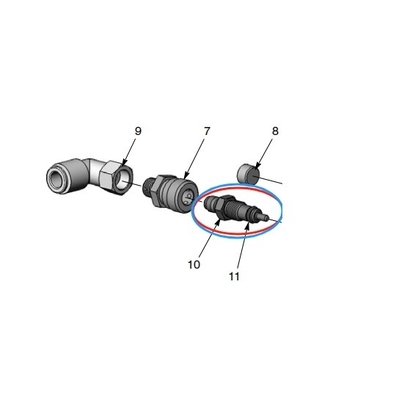 Standar emas Air Flow Pump Nozzle Untuk Industri