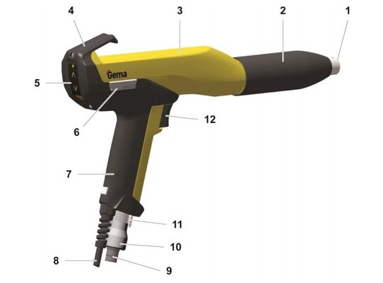 Pistol Manual GM03 Dengan Tampilan Tegangan Tinggi LED Untuk Peralatan Manual 2 B