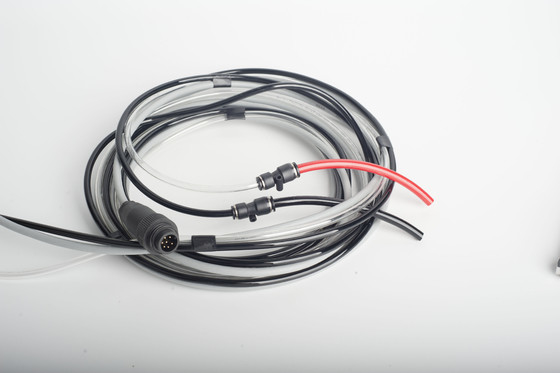100KV Electrostatic Powder Coating Gun 150mm * 90mm Kapasitas Cup Panjang Kabel 5m