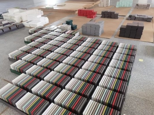 Garis Pelapis Serbuk Otomatis 40m/Jam Untuk Pelat Kayu Furnitur Kayu Mdf
