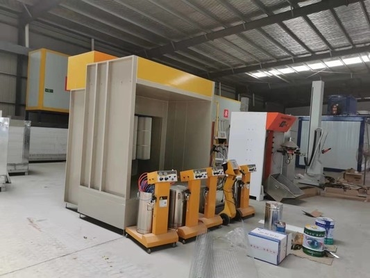 Penyemprotan buatan memulihkan ruang bubuk kecil dengan empat elemen filter