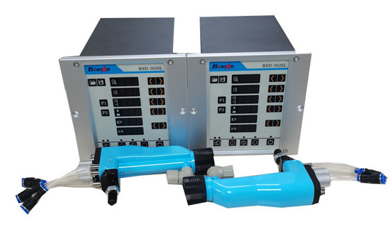 Mesin pencetakan otomatis berbasis air Pistol semprot elektrostatik BSD-3026 Generator Elektrostatik Dan Set Pompa Gir