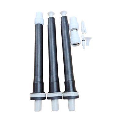 250mm lurus lengkap Flat Jet Nozzle Elektron E Gun Nozzle Extension Kit