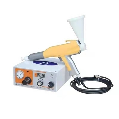 Percobaan Semprot Pistol Semprot Peralatan Funnel Cup Powder Electrostatic