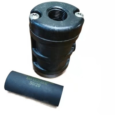 Hitam DN15 Pneumatic Squeeze Valve Ganti AKO Internal Thread Connection