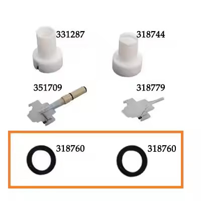 318760 PG1 Flat And Round Jet Nozzle Contact Ring Powder Coating Gun Spare Parts dengan dukungan OEM yang dapat disesuaikan