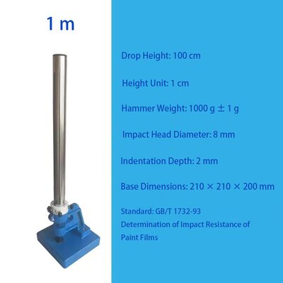 Penguji Dampak Film Cat / Penguji Dampak Palu Jatuh - Penguji Ketahanan Dampak Cat Pelapis Logam (Gb/T 1732)