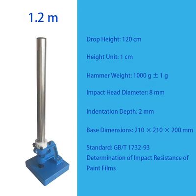 Penguji Dampak Film Cat / Penguji Dampak Palu Jatuh - Penguji Ketahanan Dampak Cat Pelapis Logam (Gb/T 1732)