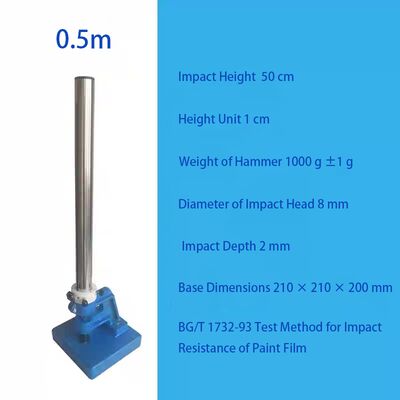 Penguji Dampak Film Cat / Penguji Dampak Palu Jatuh - Penguji Ketahanan Dampak Cat Pelapis Logam (Gb/T 1732)