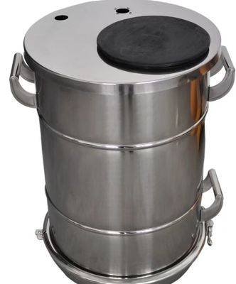 Penyegelan Yang Baik Penutup Kecil Bulat Powder Coating Hopper
