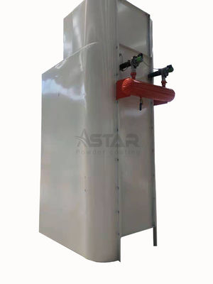 Manual Portabel Dua Filter Booth Powder Coating Kecil
