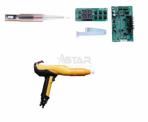 Kit Pistol Pelapis Bubuk Lengan Kuning 2F Tiga Mode