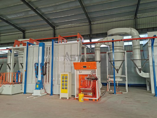 Jalur Pelapisan Bubuk Elektrostatik Pemulihan Siklon Besar