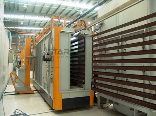 Garis Pelapisan Bubuk Elektrostatik Profil Aluminium