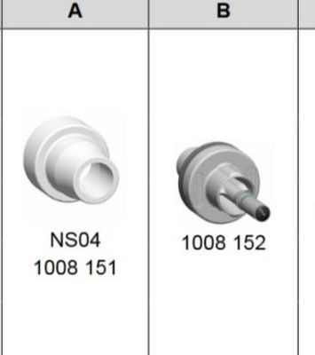 1008151 Bundar NS04 Powder Coating Gun Nozzle Untuk GM03 GA03