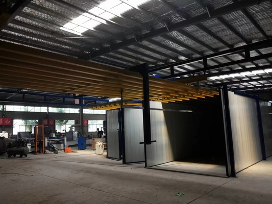 Perakitan Garis Lukisan Semprot Elektrostatik Untuk Pengangkutan Profil Manual yang Disesuaikan