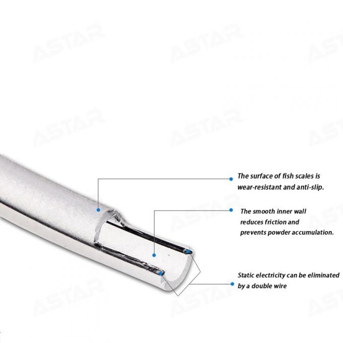 11/16 mm 105139 12/18 mm 1001674 10/15 mm 1001673 POE Antistatic Conductive Powder Hose OEM Disesuaikan 1